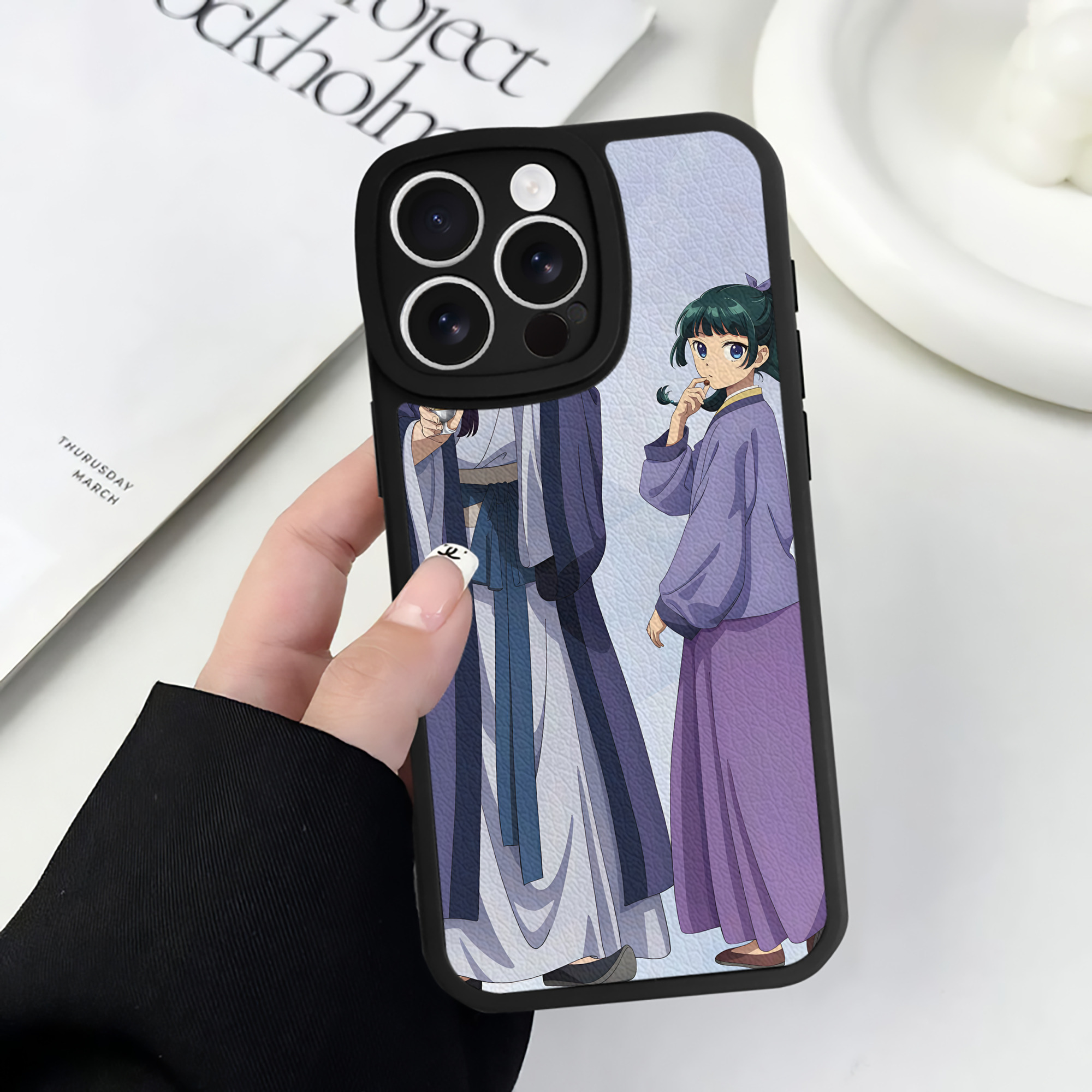 薬屋のひとりごと The Apothecary Diaries 【iPhone 16シリーズ対応】シリコンスマホケース（レザー調） 材質：シリコン